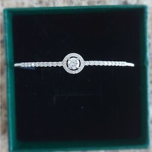 0.5 Carat Moissanite Bracelet 925 Sterling Silver